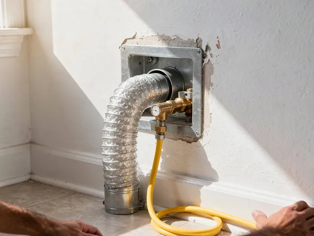 Pembroke Pines Dryer Vent Cleaning certified technician performing specialized gas dryer vent cleaning in Pembroke Pines